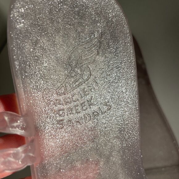 Ancient Greek Sandals Eleftheria Jelly Sandals Clear/Lavender Size 37 - Picture 2 of 6